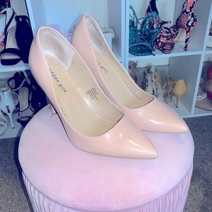 Cute blush pink pumps